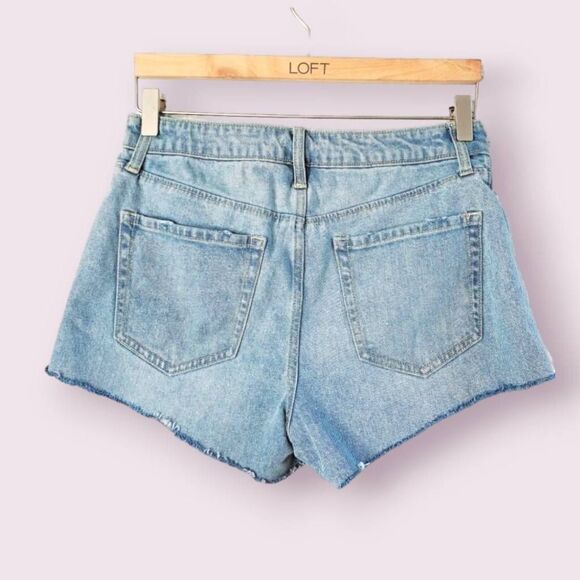 Vintage high-waisted cutoff denim shorts cottage size 6 - Picture 1 of 5